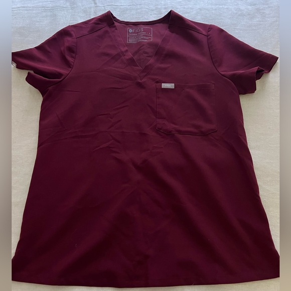 Figs Maroon Scrub Set - Picture 2 of 3